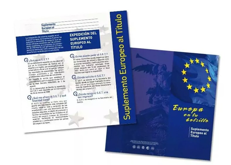 suplemento europeo al titulo